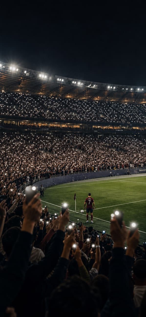 Fans with phone flashlights