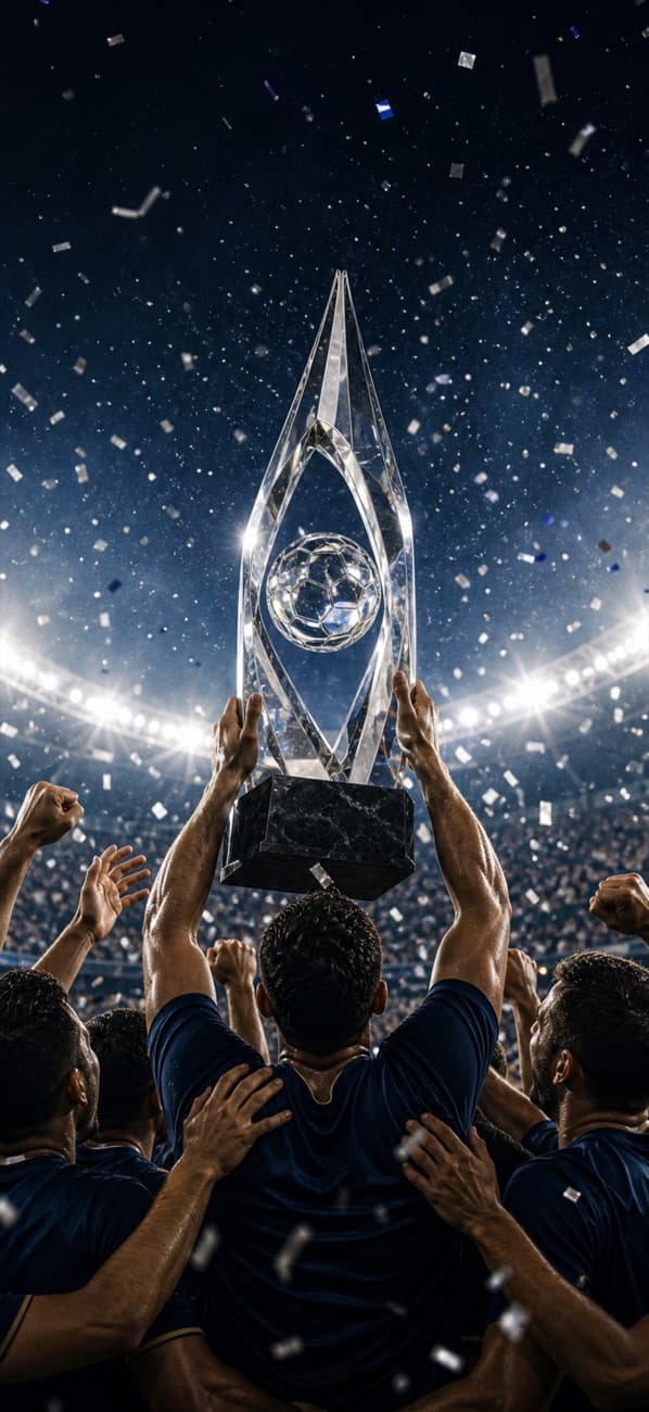 Trophy lift celebration