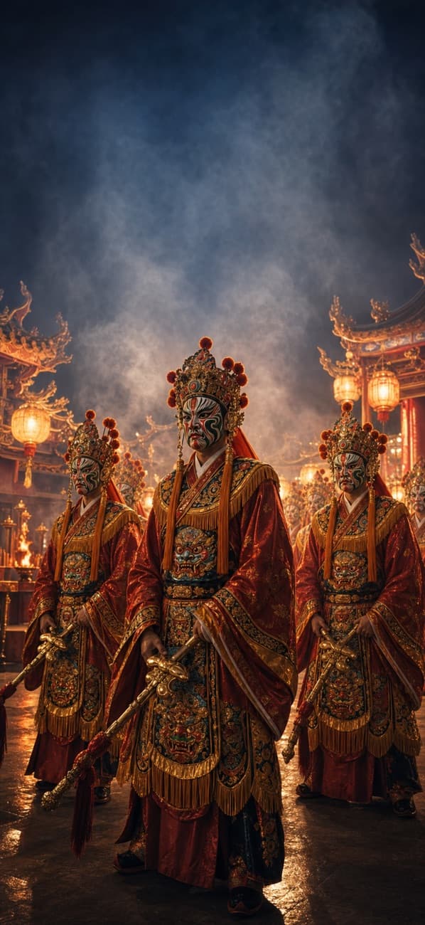 Bajiajiang temple guardian procession