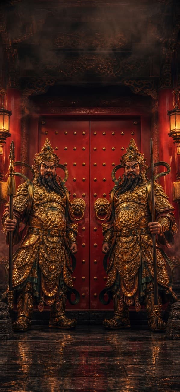 Temple door guardians (Menshen)