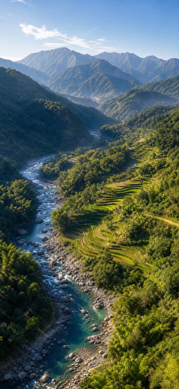 Southern mountain rice terraces
