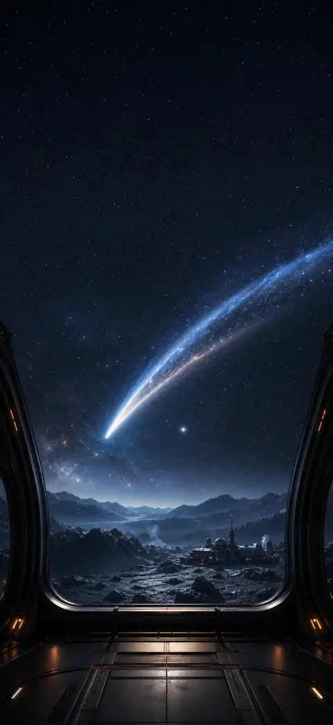 Starfield on true black — space 4K wallpaper for iPhone and Android (2026)